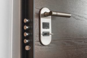 a door with digital lock system